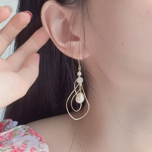 baroque pearl earrings for women natural freshwater pearls baroque pearl drop earrings gold pearl ea