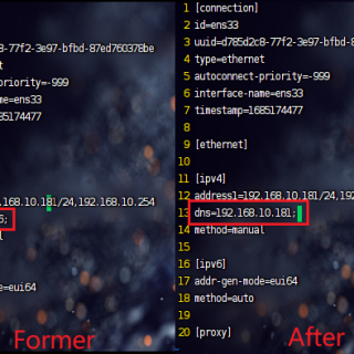 ens33-config-Former-and-After