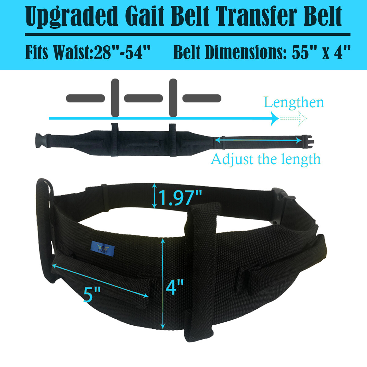 gait belt with handles