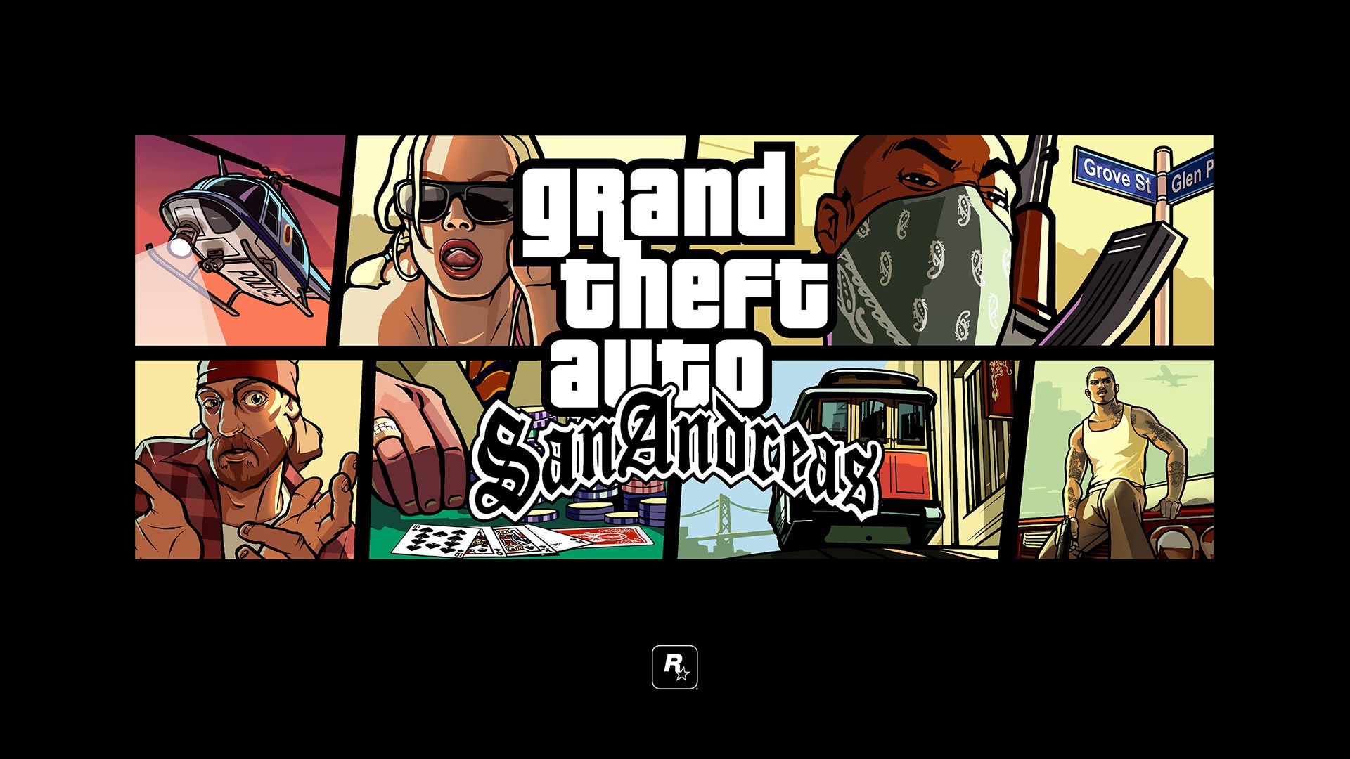 Grand theft auto SanAndreas 游戏封面