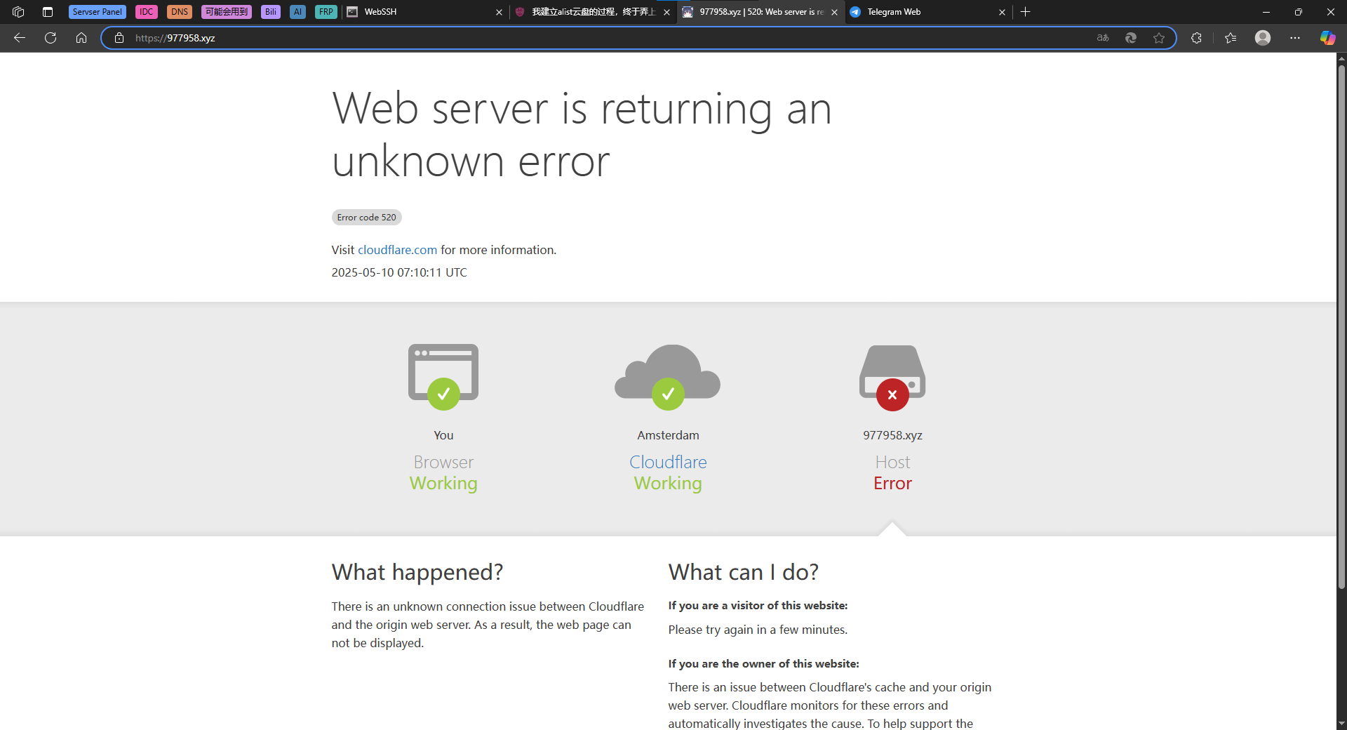 Error 520