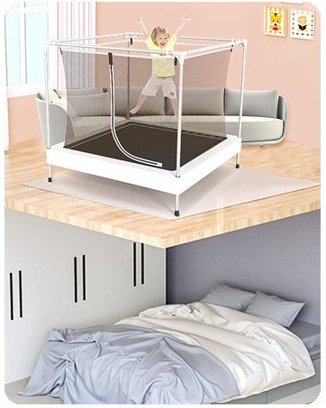 幼児 トランポリン 足挟み防止