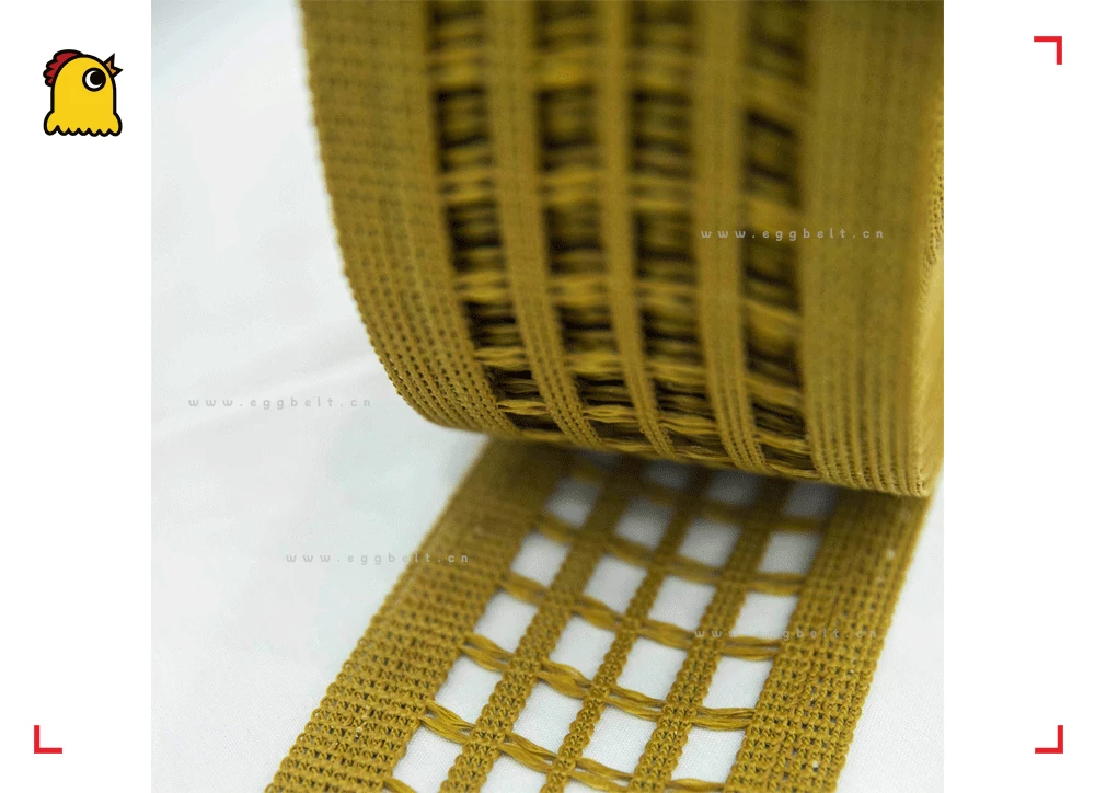 Polyester filament poultry egg transport belt 100 mm width