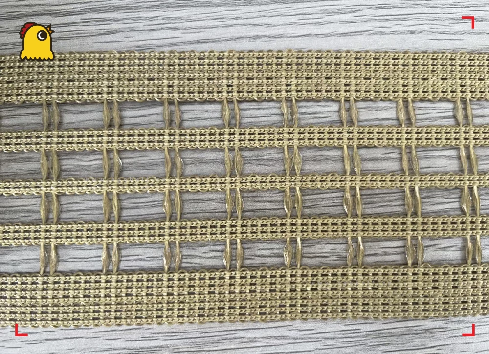 Laboratory tensile strength test of 2025 egg collecting belt showing no deformation under heavy load