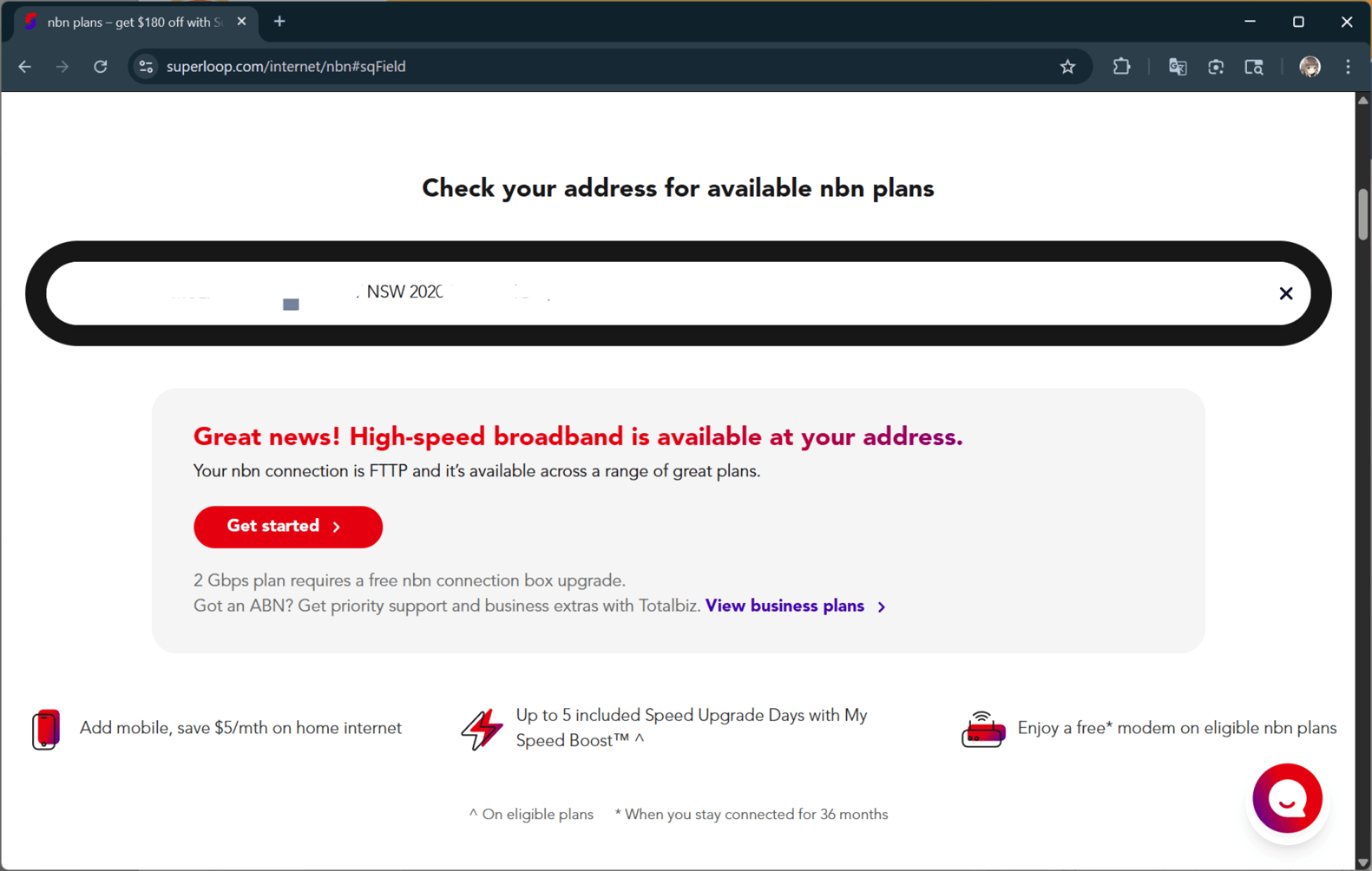 Superloop 提供的地址查询服务